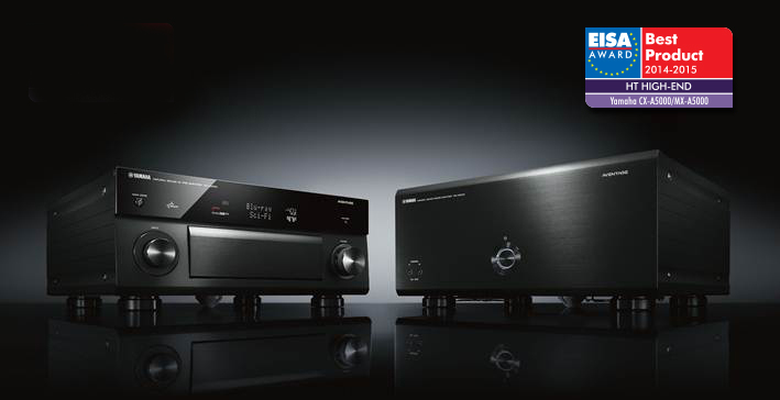 雅馬哈家庭影院前后?旗艦產(chǎn)品CX-A5000/MX-A5000<br/> 榮獲2014-2015年度EISA大獎(jiǎng)