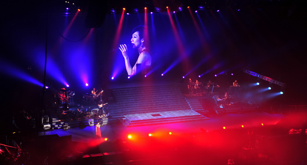 林憶蓮演唱會(huì)MMXII北京站——現(xiàn)場(chǎng)返聽運(yùn)用中的CL5數(shù)字調(diào)音臺(tái)