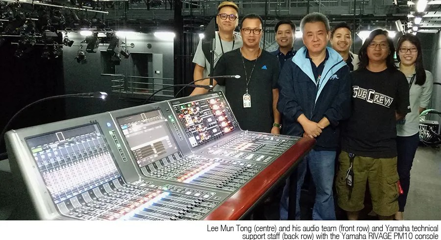 位于Mediacorp演播室核心部位的雅馬哈